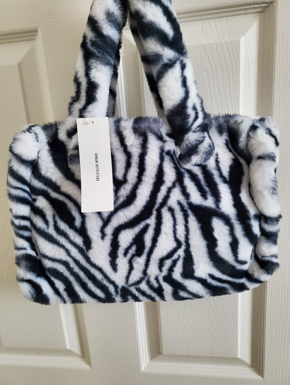 Urban Outfitters Faux Fur Zebra Bag